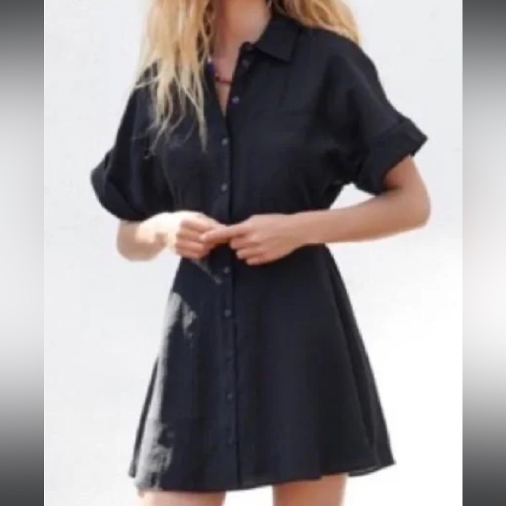 Zara Black Puff Sleeve Sundress